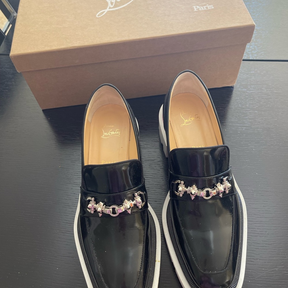 CHRISTIAN LOUBOUTIN CHUNKY ROCK SOLE LOAFERS💝HP - Picture 3 of 6